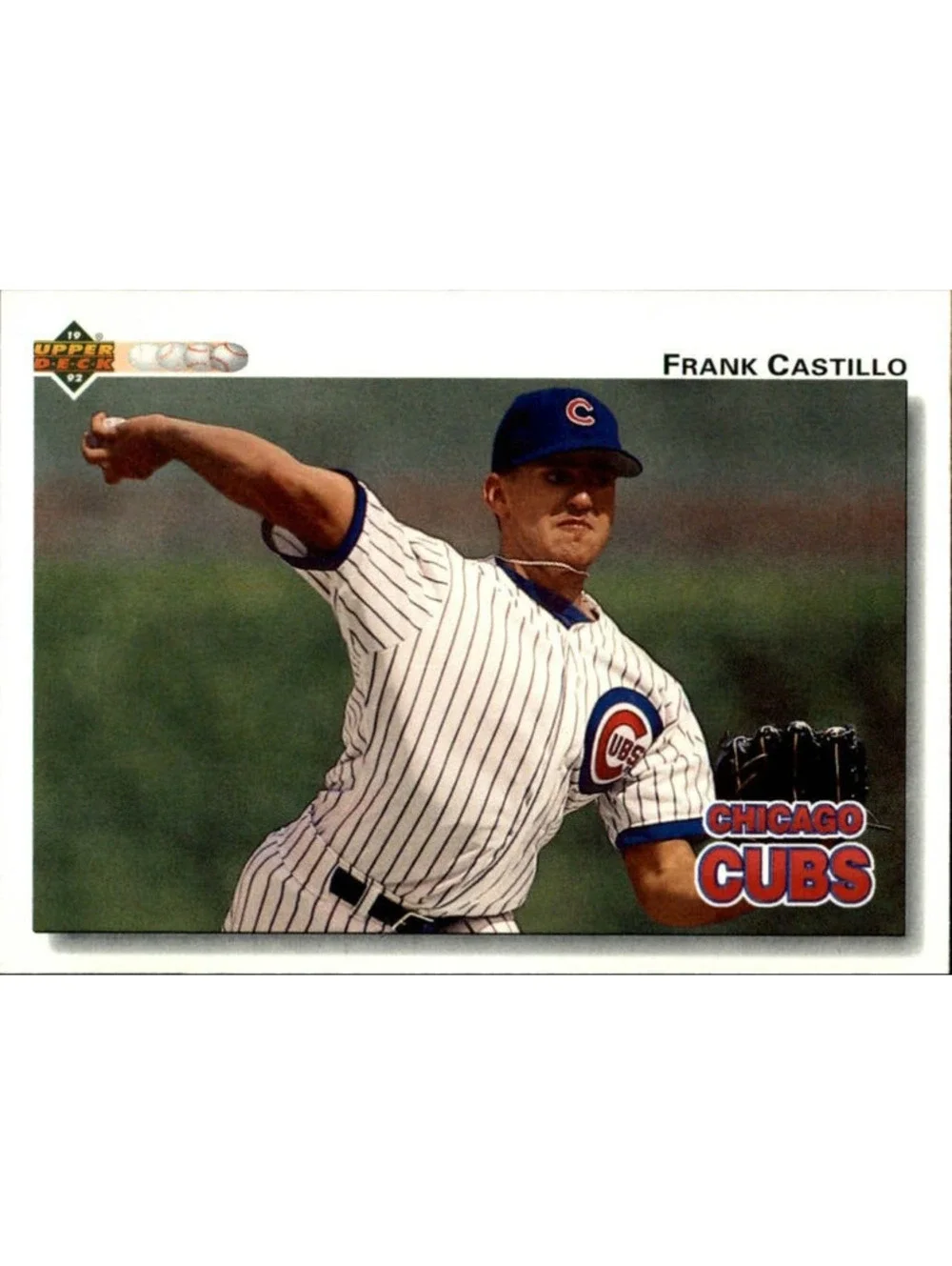 Frank Castillo 1992 Upper Deck MLB #526 Baseball Card Chicago Cubs